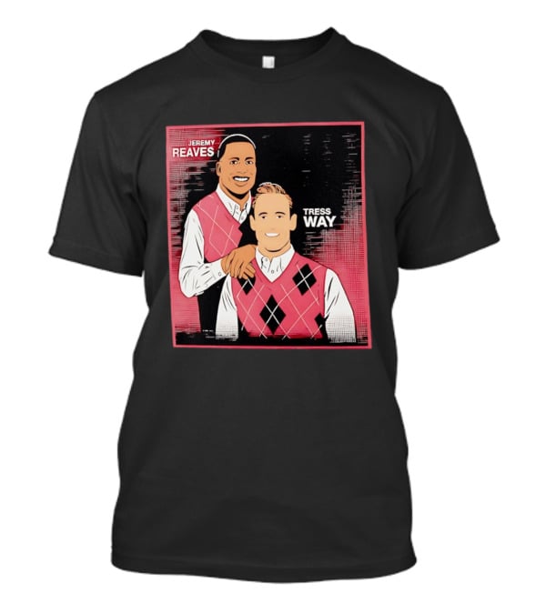 Jeremy Reaves Tress Way Washington Commanders Step Brothers Argyle Vest T-Shirt