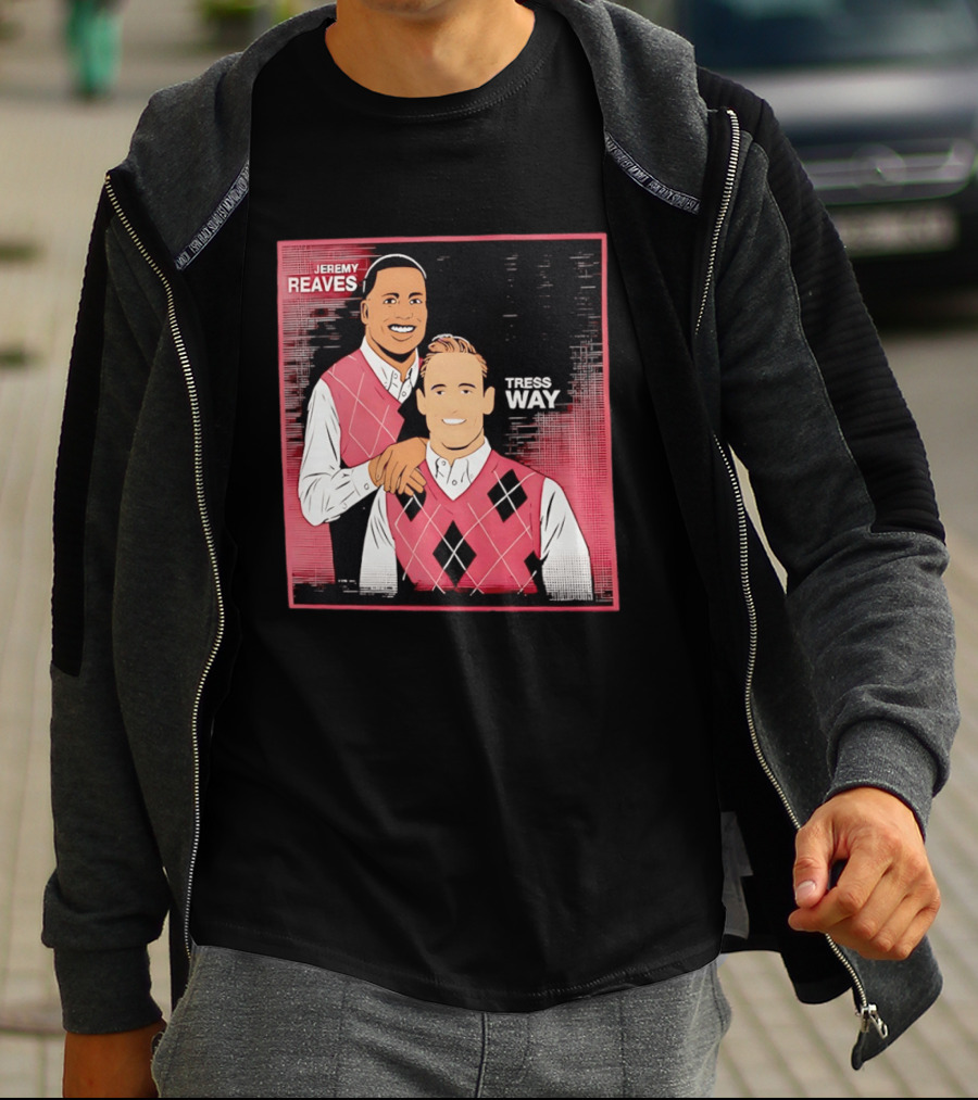 Jeremy Reaves Tress Way Washington Commanders Step Brothers Argyle Vest T-Shirt