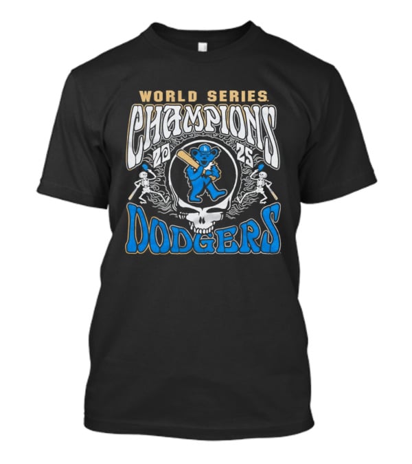 Los Angeles Dodgers Grateful Dead World Series Champions 2026 T-Shirt