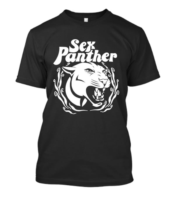 Sex Panther Anchorman Panther Head Motif T-Shirt
