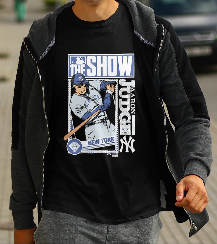 MLB The Show Caricature Aaron Judge 99 New York Yankees T-Shirt