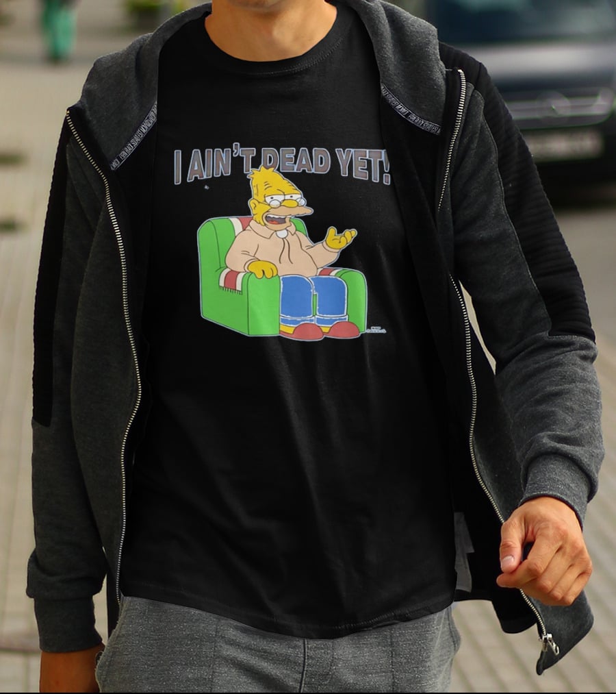 Abraham Sim I Ain't Dead Yet Sitting On Sofa T-Shirt