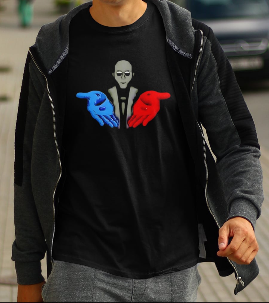 Morpheus Neo Red Pill Blue Pill 1999 Matrix T-Shirt