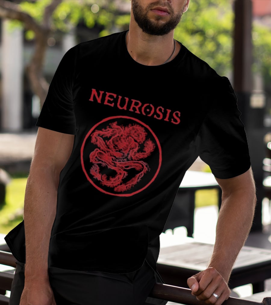NEUROSIS Nerve Body Red Circle T-Shirt