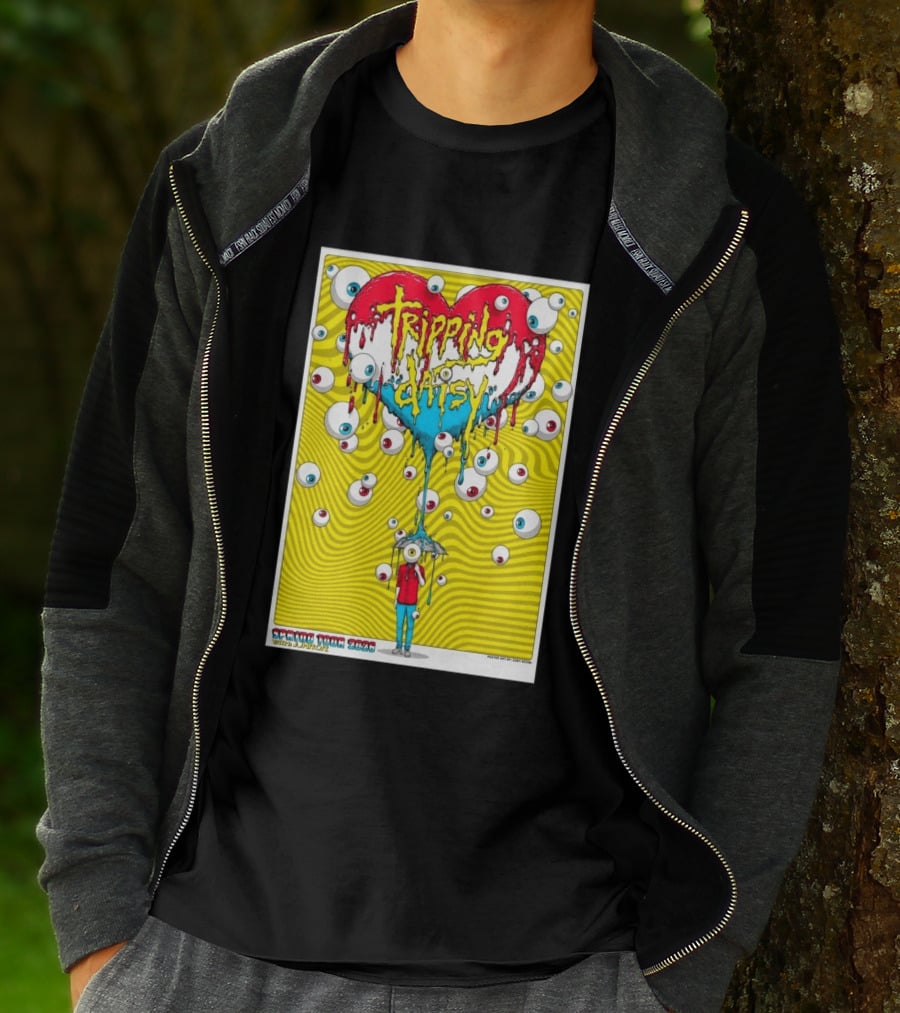Tripping Daisy Spring Tour 2026 Psychedelic Heart And Eye Balloons By Cody Schibi T-Shirt