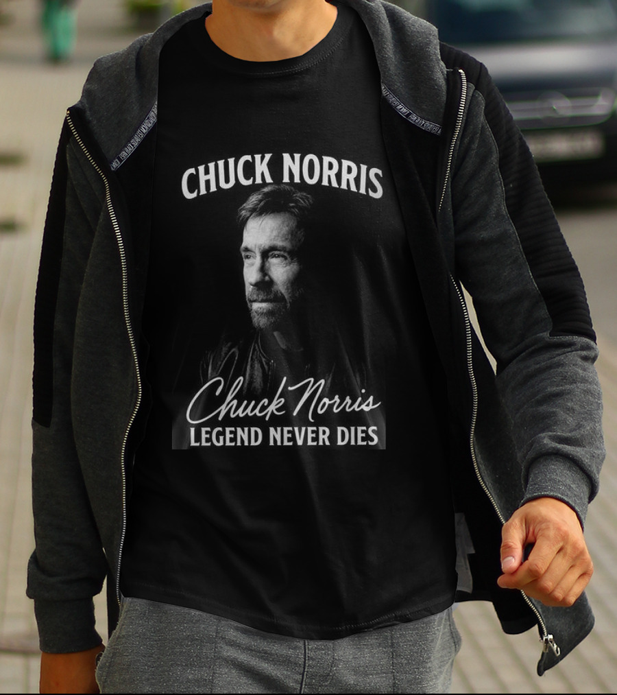 Chuck Norris Legend Never Dies Two Sides T-Shirt