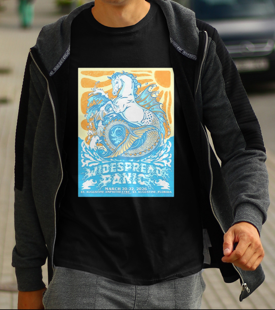 Widespread Panic March 20 22 2026 St Augustine Amphitheatre Florida Event T-Shirt