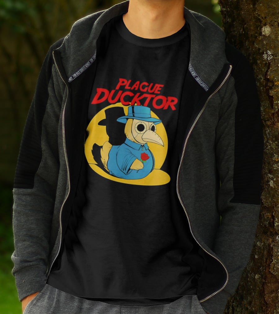 Plague Ducktor Holding Rose Doctor Costume Duck T-Shirt