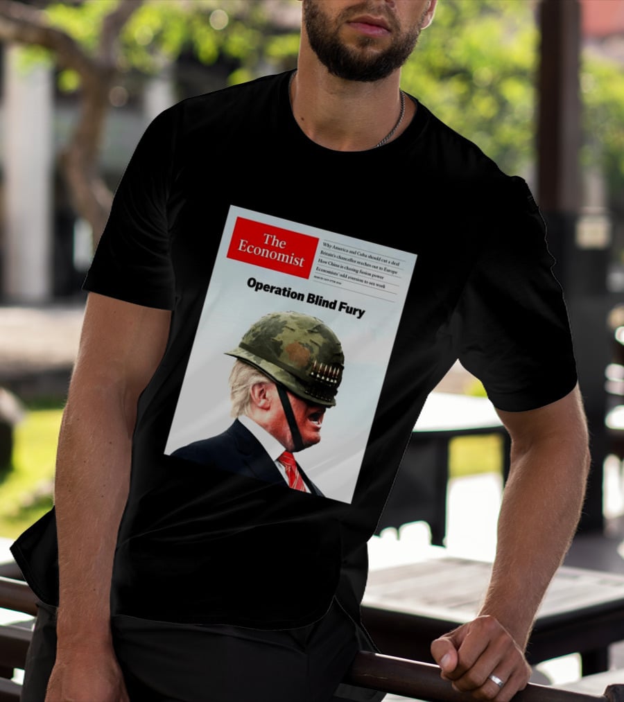The Economist Donald Trump Operation Blind Fury Magazine Cover T-Shirt