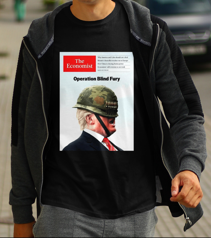 The Economist Donald Trump Operation Blind Fury Magazine Cover T-Shirt