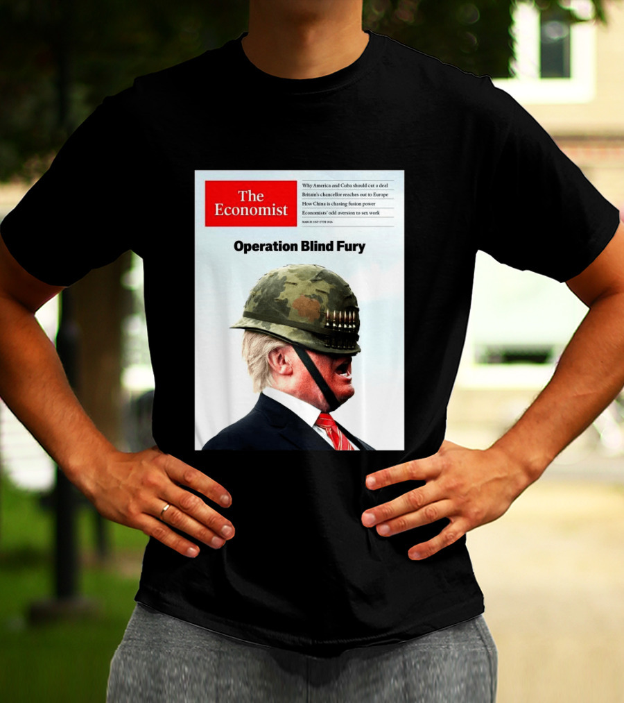The Economist Donald Trump Operation Blind Fury Magazine Cover T-Shirt