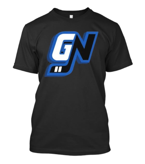 Game Notes GN Initials Blue Black T-Shirt