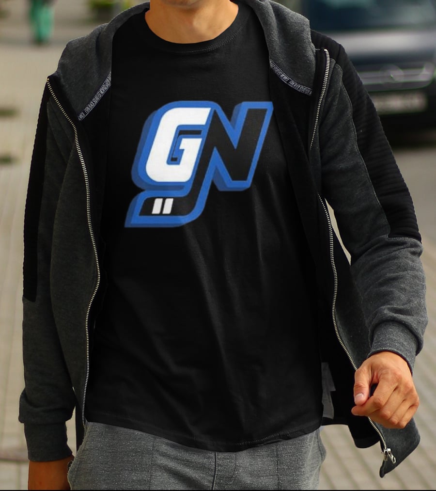 Game Notes GN Initials Blue Black T-Shirt