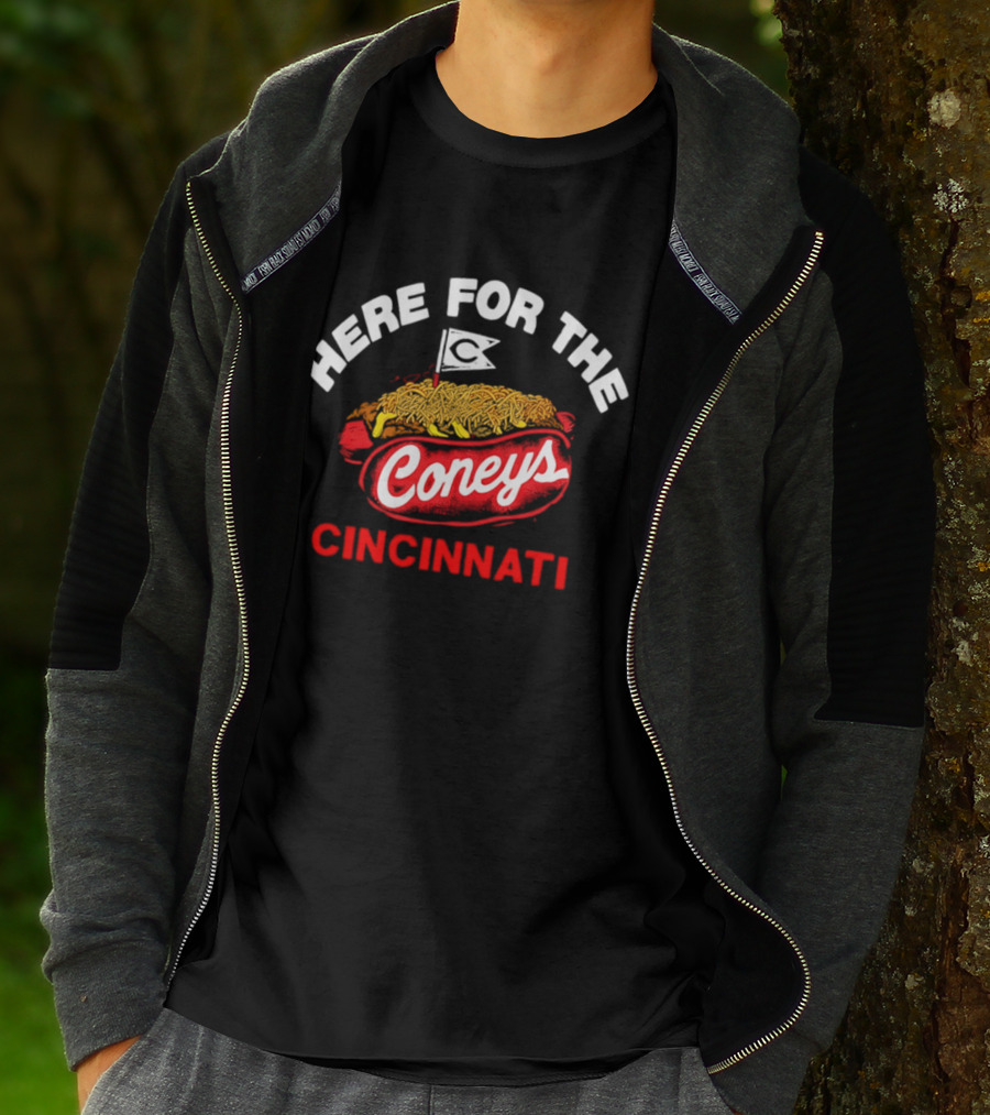 Here For The Coneys Cincinnati Hot Dog Delight T-Shirt