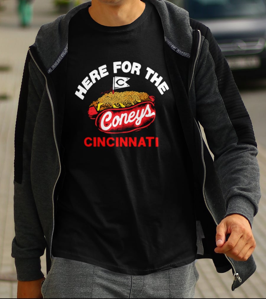 Here For The Coneys Cincinnati Hot Dog Delight T-Shirt