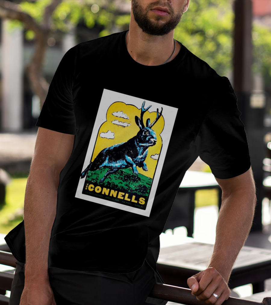 The Connells April 11 2026 The Pyrle Greensboro NC With Bass Battery Jackalope T-Shirt