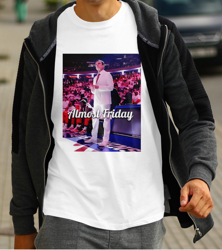 Almost Friday Rick Pitino Basketball Game Coach Suit T-Shirt