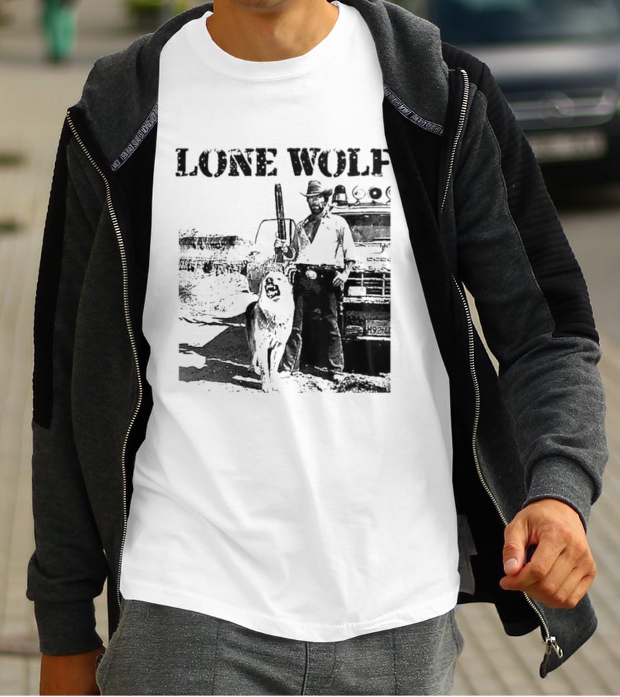 Chuck Norris Lone Wolf McQuade Vintage Action Scene T-Shirt