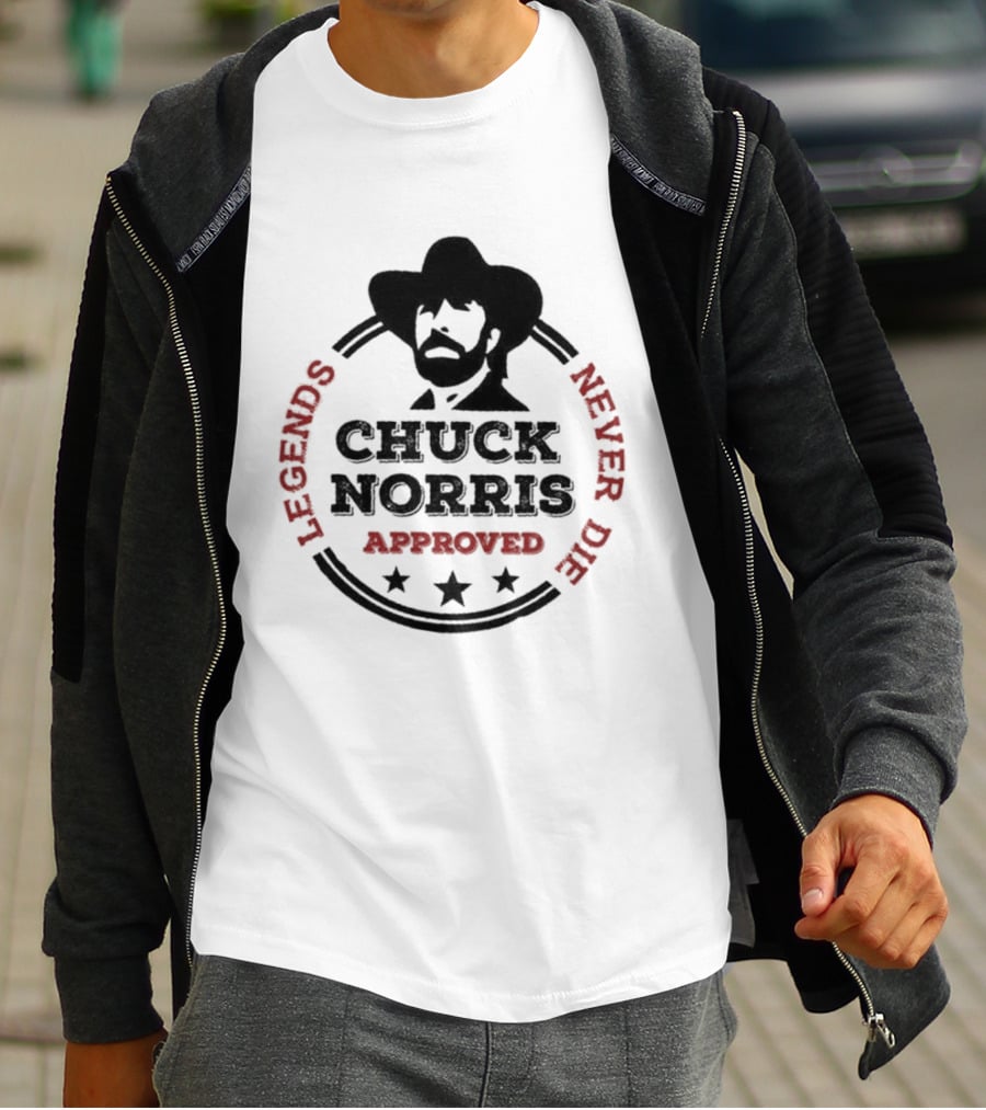 Chuck Norris Approved Legends Never Die T-Shirt