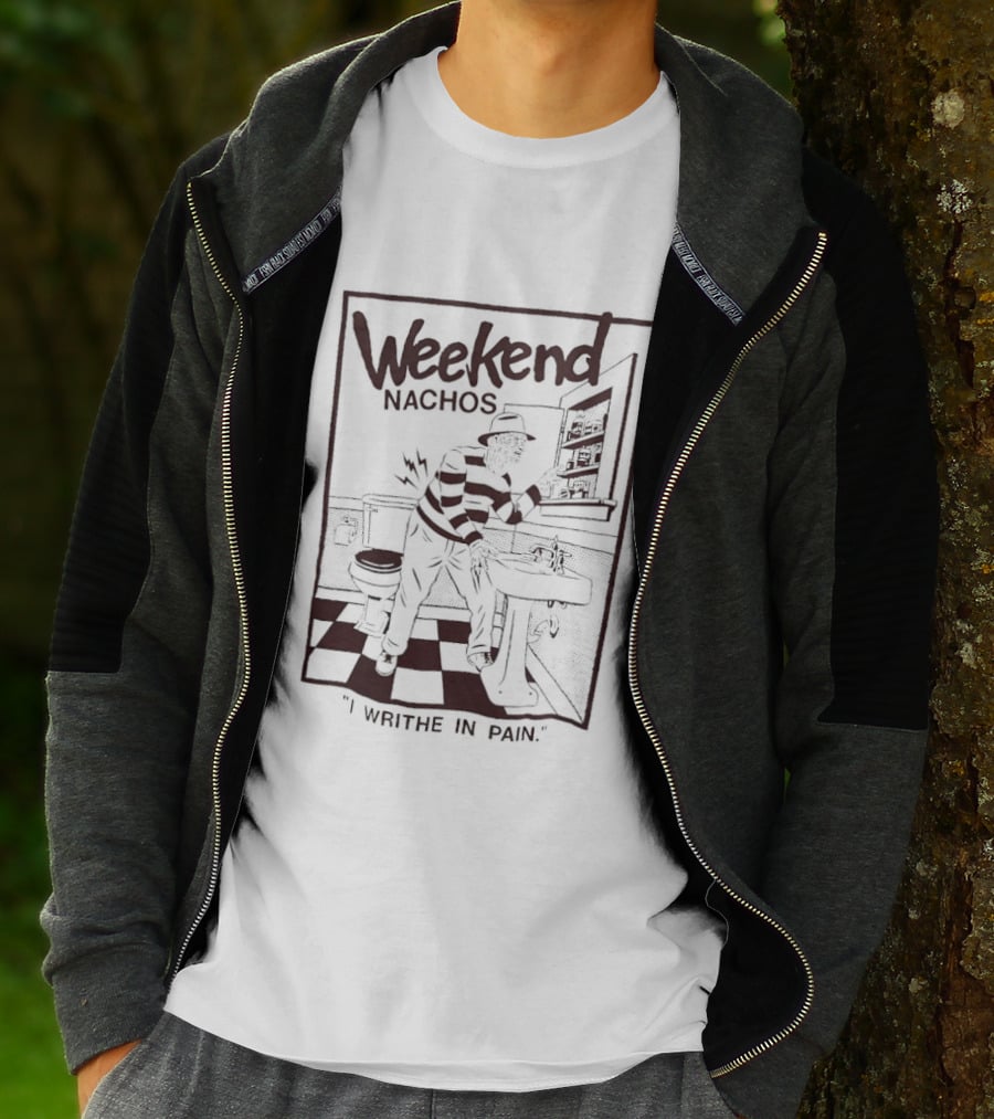 Freddy Krueger Weekend Nachos I Writhe In Pain Pizza Horror Scene T-Shirt