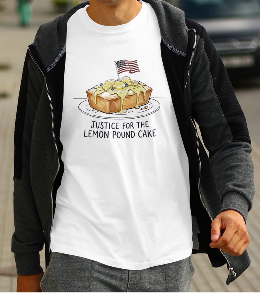 Justice For The Lemon Pound Cake American Flag Celebration T-Shirt