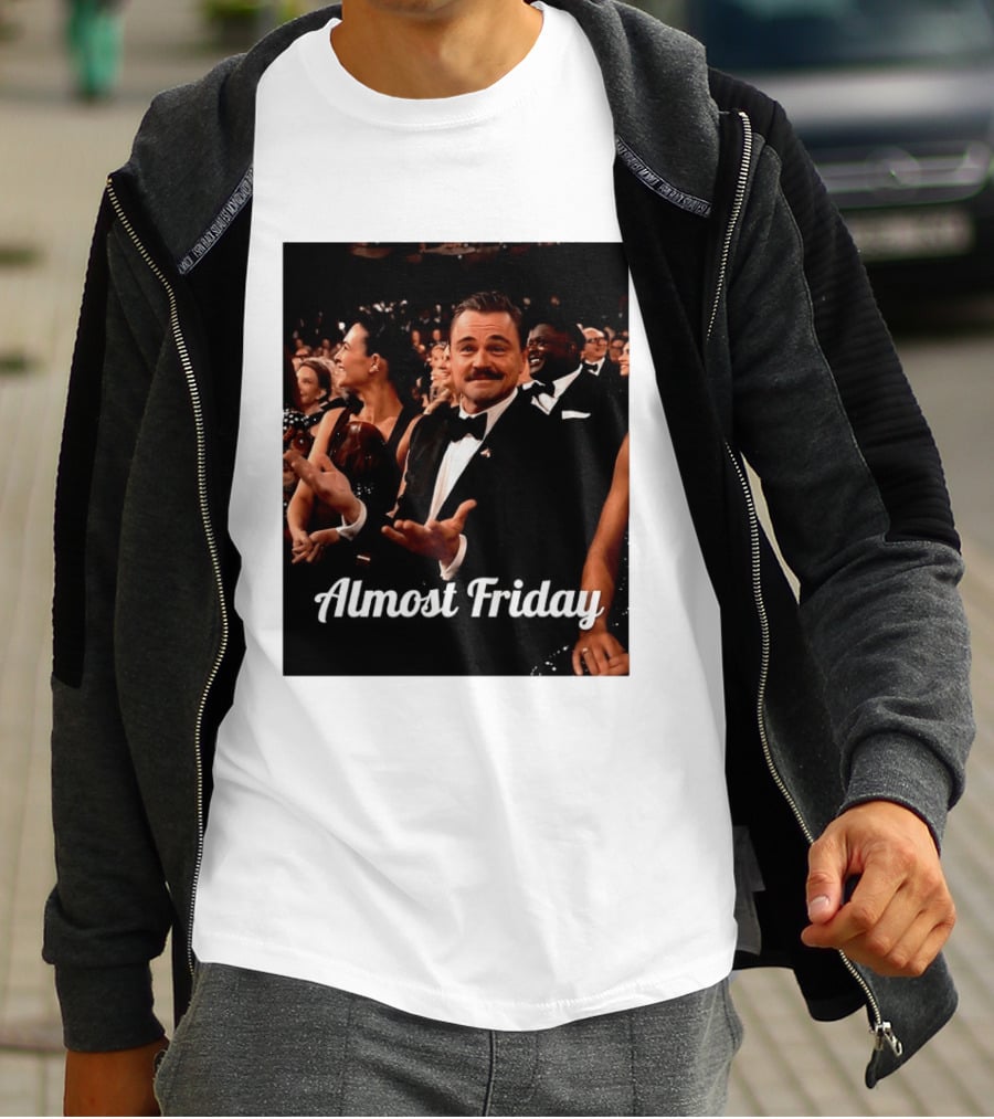 Almost Friday Leo Mustache Tuxedo Event T-Shirt