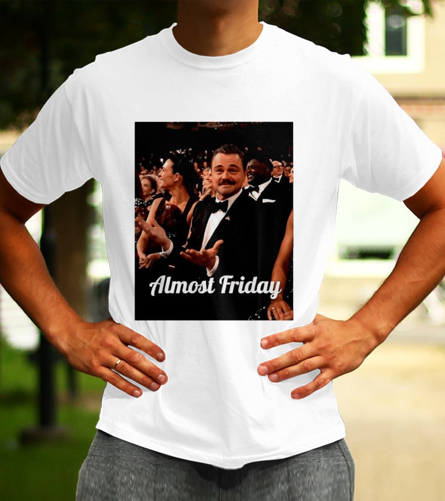 Almost Friday Leo Mustache Tuxedo Event T-Shirt