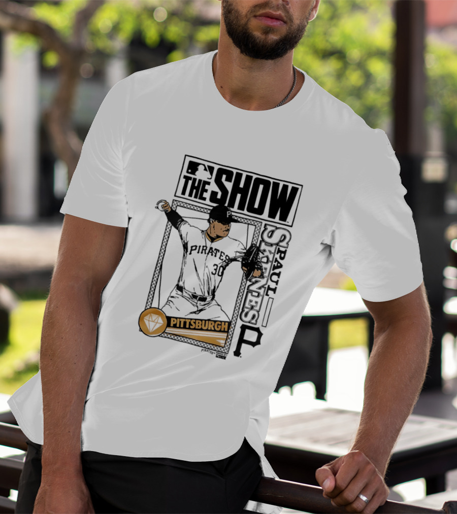 Pittsburgh MLB The Show Paul Skenes 30 Caricature T-Shirt