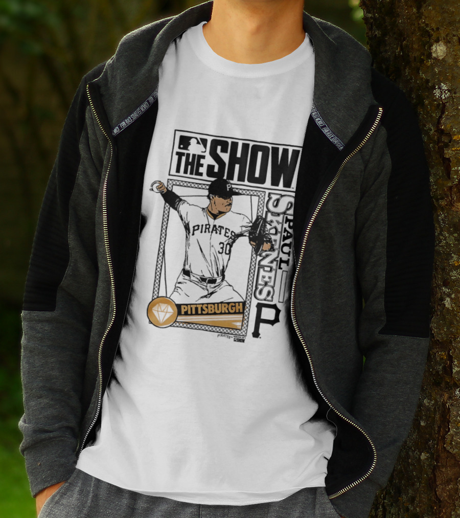 Pittsburgh MLB The Show Paul Skenes 30 Caricature T-Shirt