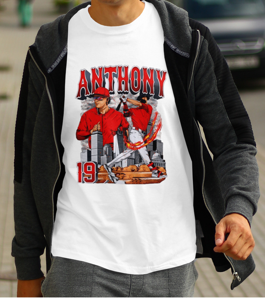 Anthony 19 Boston Red Sox 2026 City Skyline Baseball T-Shirt