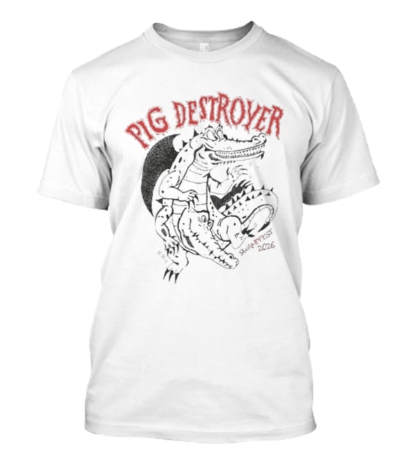 Pig Destroyer Swampfest Alligator T-Shirt