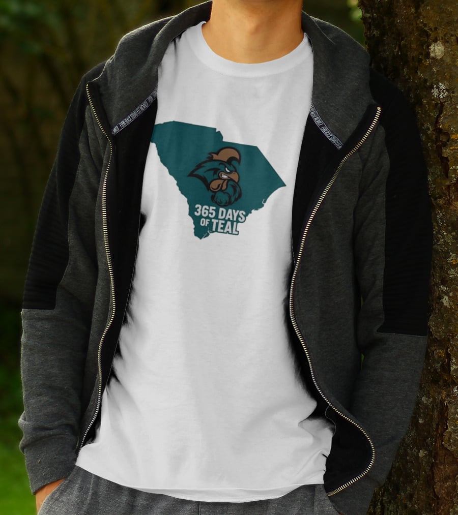 Coastal Carolina 365 Days Of Teal South Carolina Chanticleers T-Shirt