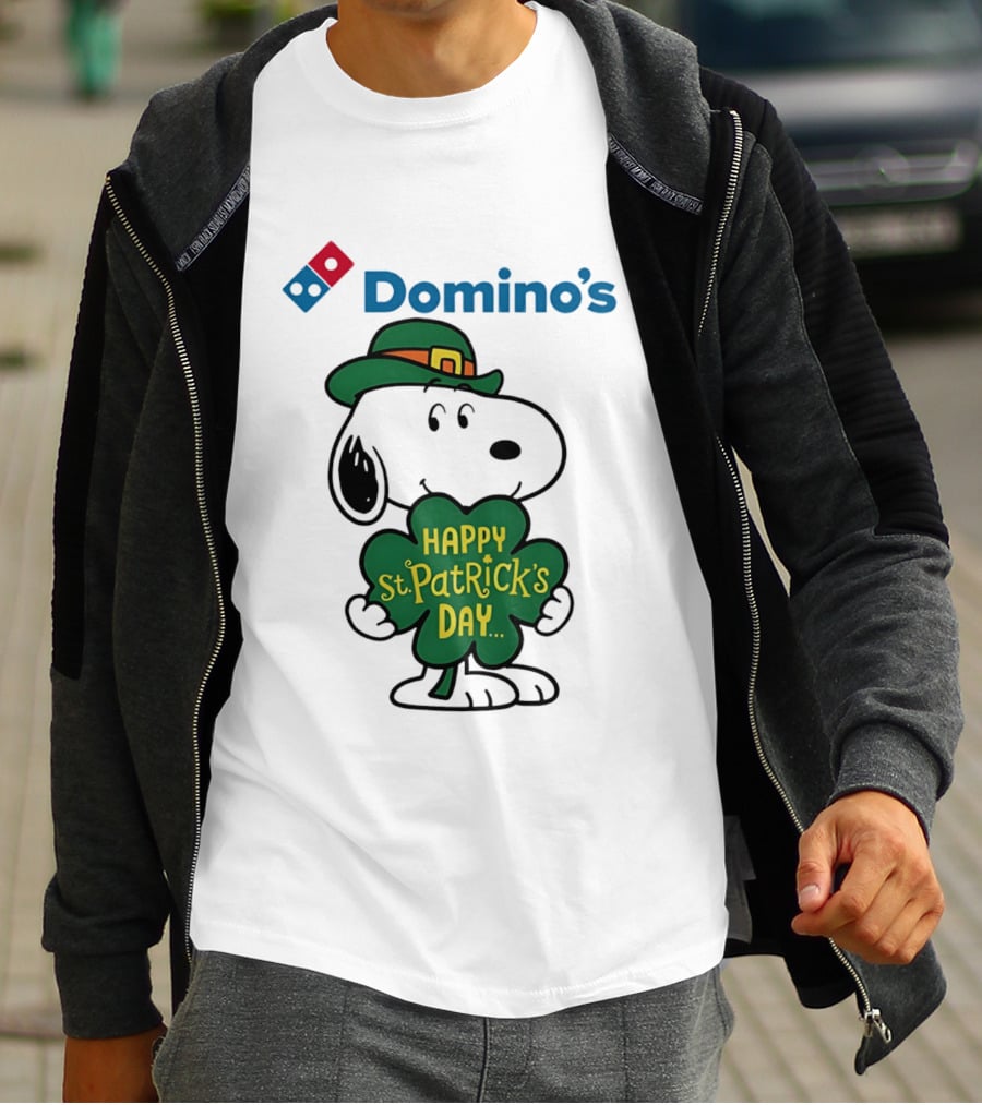 Domino's Snoopy Happy St. Patrick's Day 2026 Collaboration T-Shirt