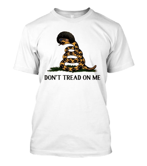 Don't Tread On Me American Flag Afro Snake T-Shirt