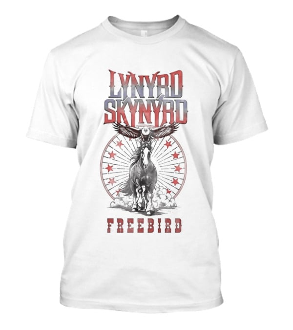 Lynyrd Skynyrd Freebird Iconic Eagle And Cowboy Starburst T-Shirt