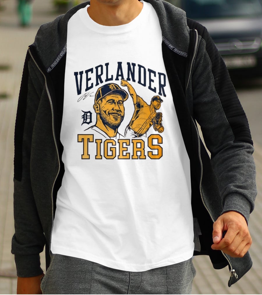 Verlander Detroit Tigers Baseball Pitcher T-Shirt