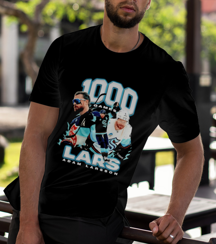 Adam Larsson 1000 Games Lars Hockey Milestone T-Shirt