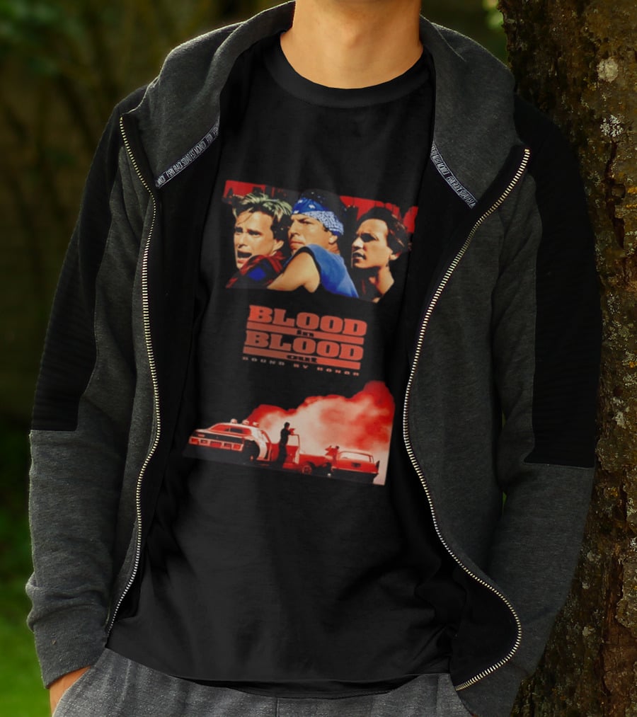 Blood In Blood Out Movie Latino Bound By Honor Dramatic Trio And Intense Action Scene T-Shirt