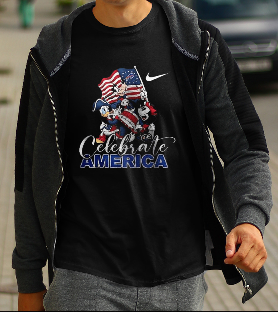 Buffalo Bills Mickey Mouse Celebrate America 250th Anniversary Nike Football T-Shirt