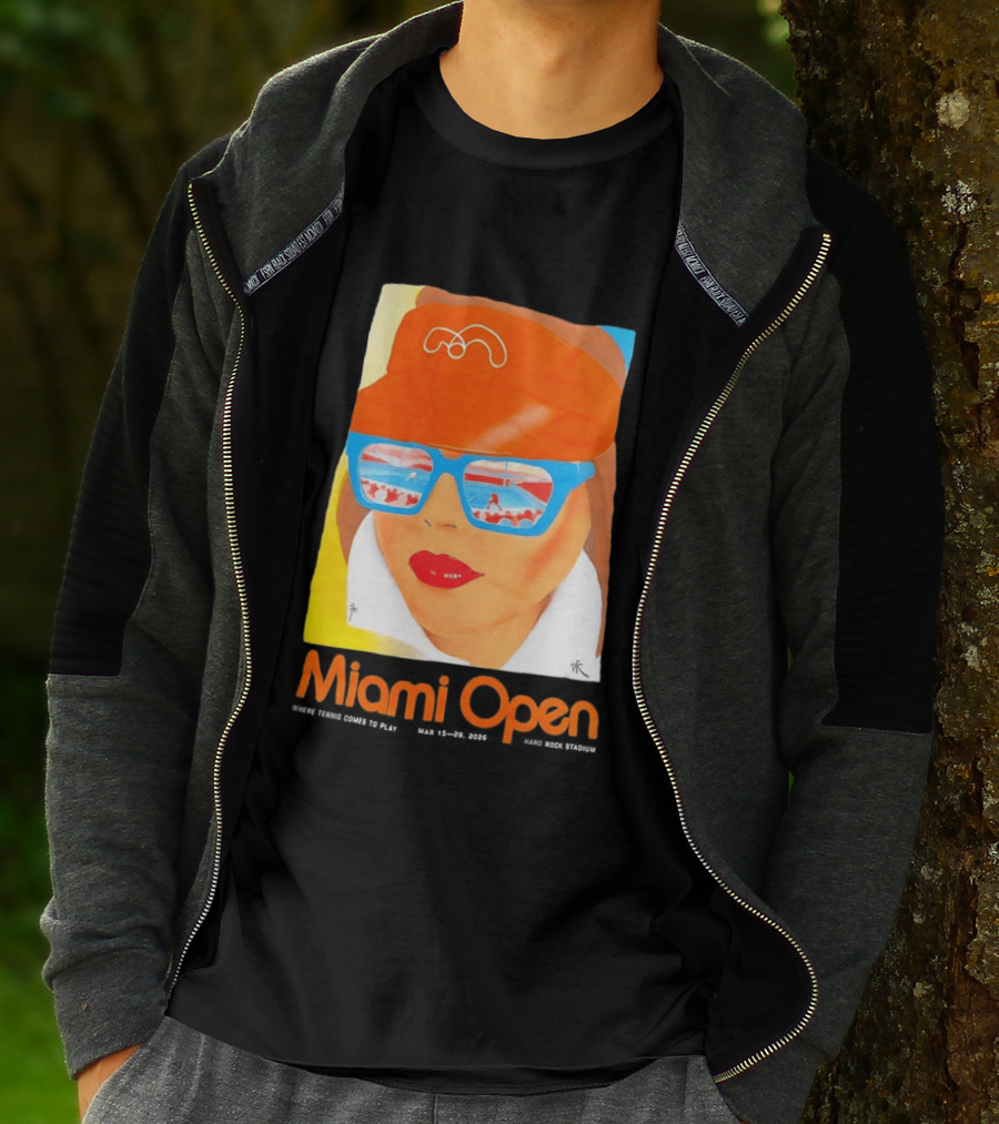 Miami Open Where Tennis Comes To Play Retro Tennis Fashion T-Shirt