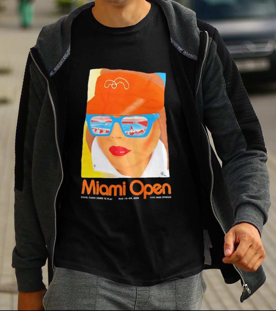 Miami Open Where Tennis Comes To Play Retro Tennis Fashion T-Shirt