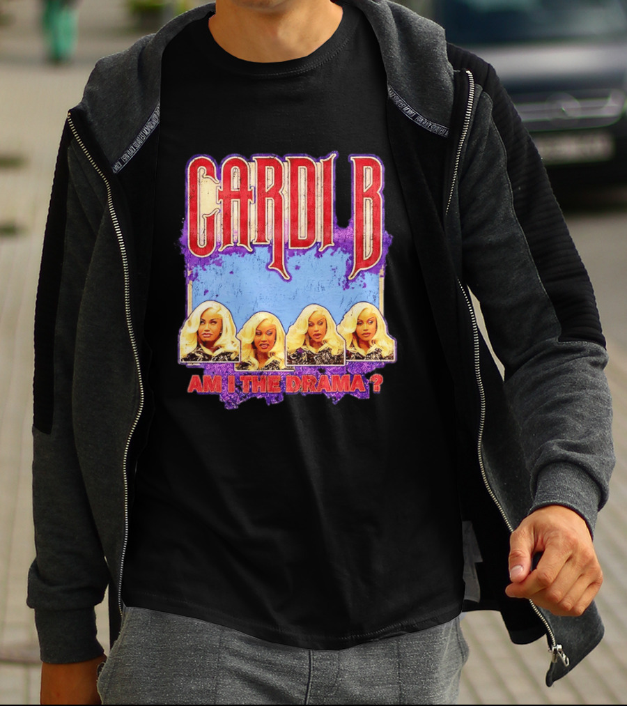 Cardi B Am I The Drama Meme Blonde Faces T-Shirt
