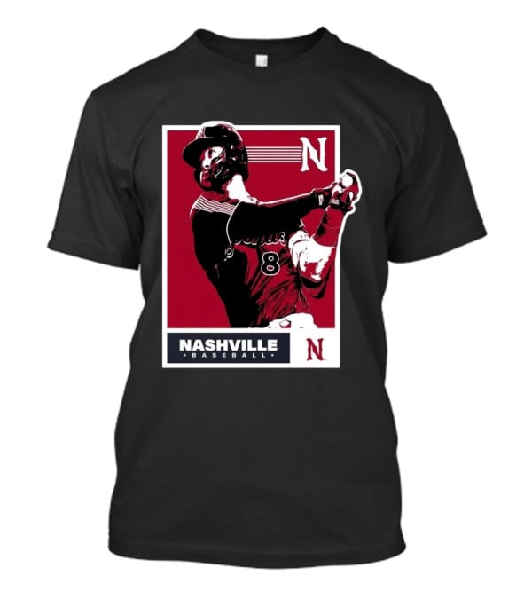 Nashville Baseball 2026 Sounds Tour Yankees Player Number 8 T-Shirt