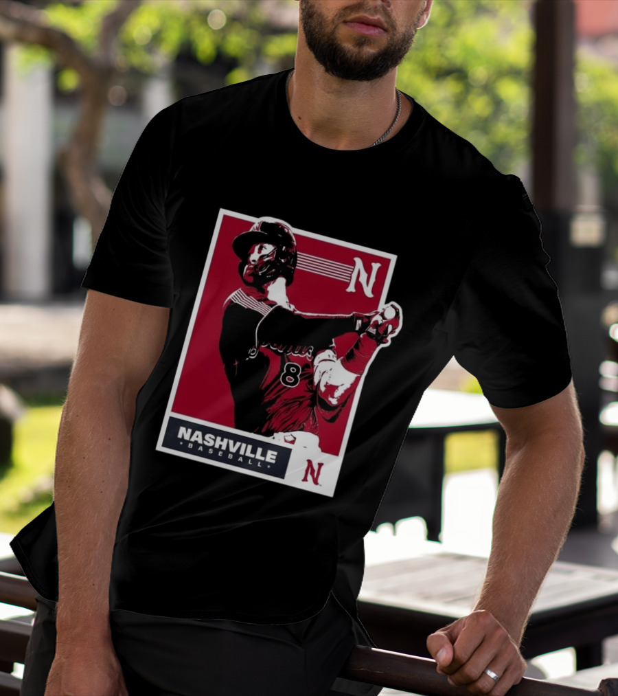 Nashville Baseball 2026 Sounds Tour Yankees Player Number 8 T-Shirt