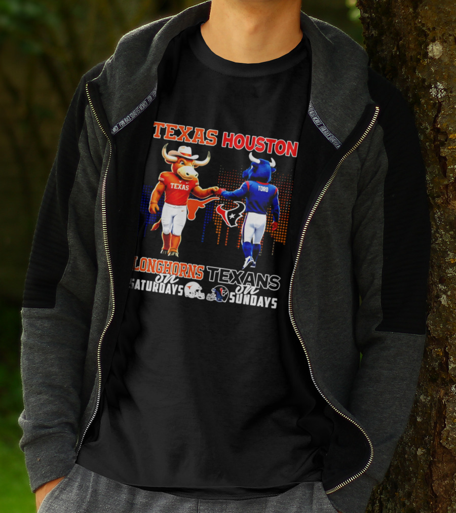 Texas Longhorns Texas Houston Toro Saturdays Sundays T-Shirt