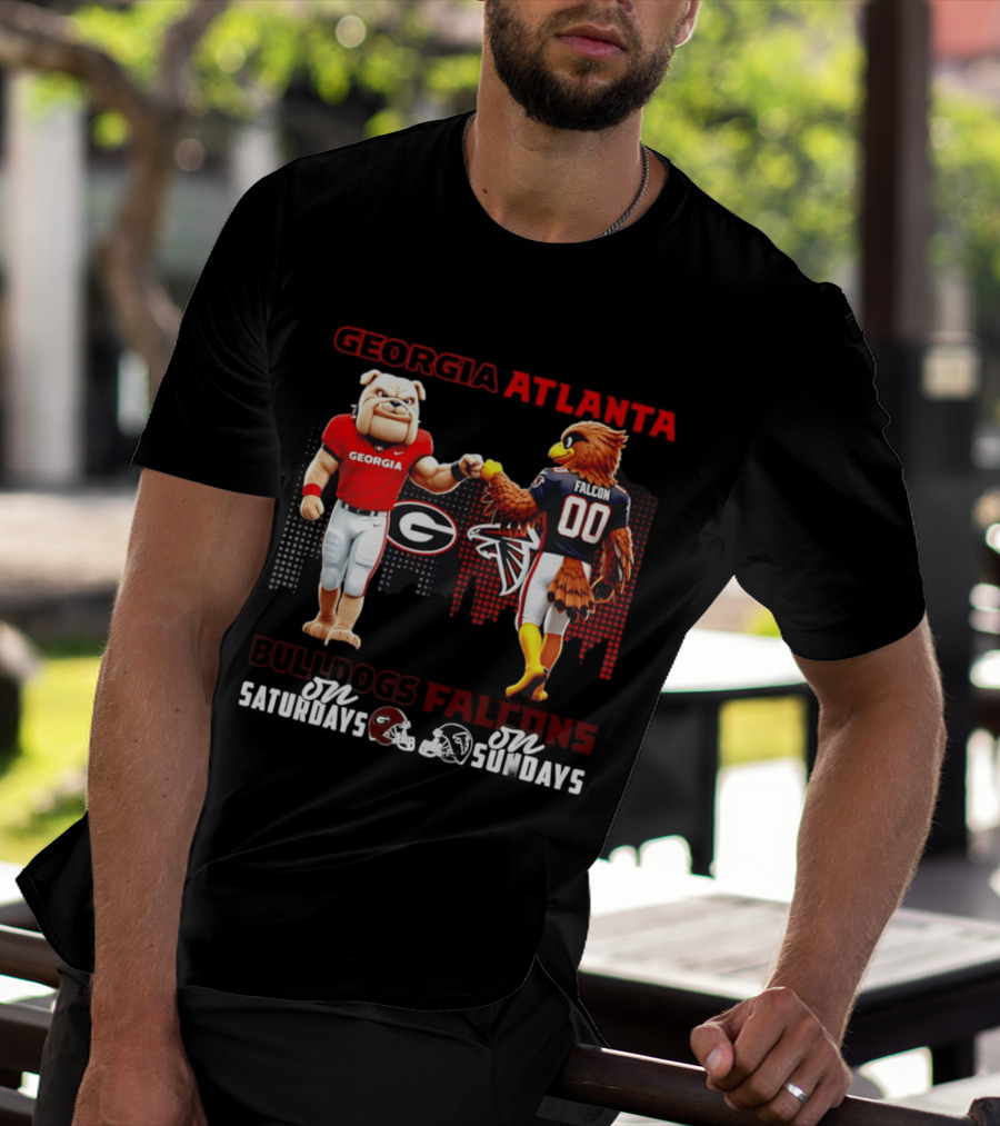 Georgia Atlanta Bulldogs Falcons Saturdays Sundays T-Shirt