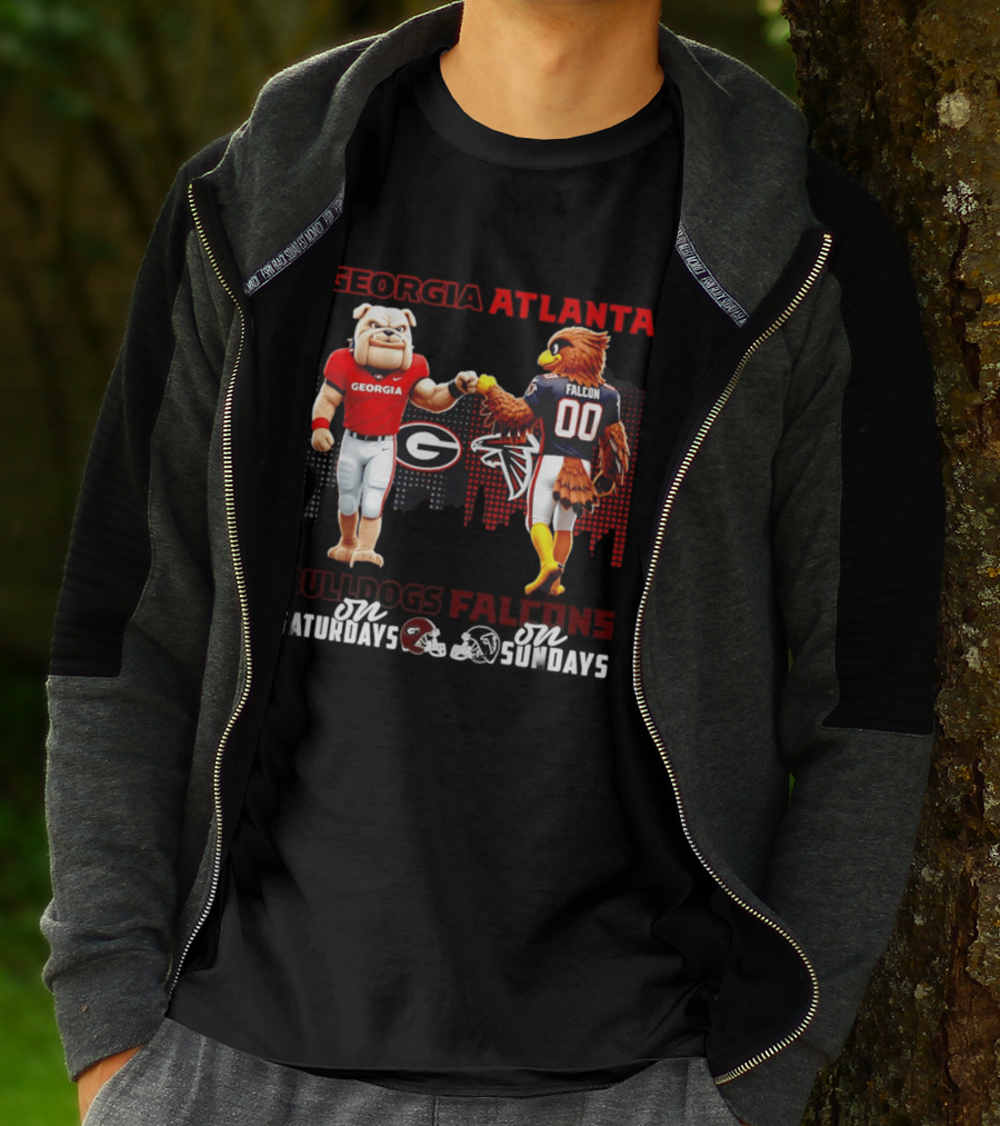 Georgia Atlanta Bulldogs Falcons Saturdays Sundays T-Shirt