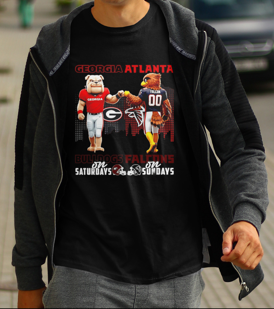 Georgia Atlanta Bulldogs Falcons Saturdays Sundays T-Shirt