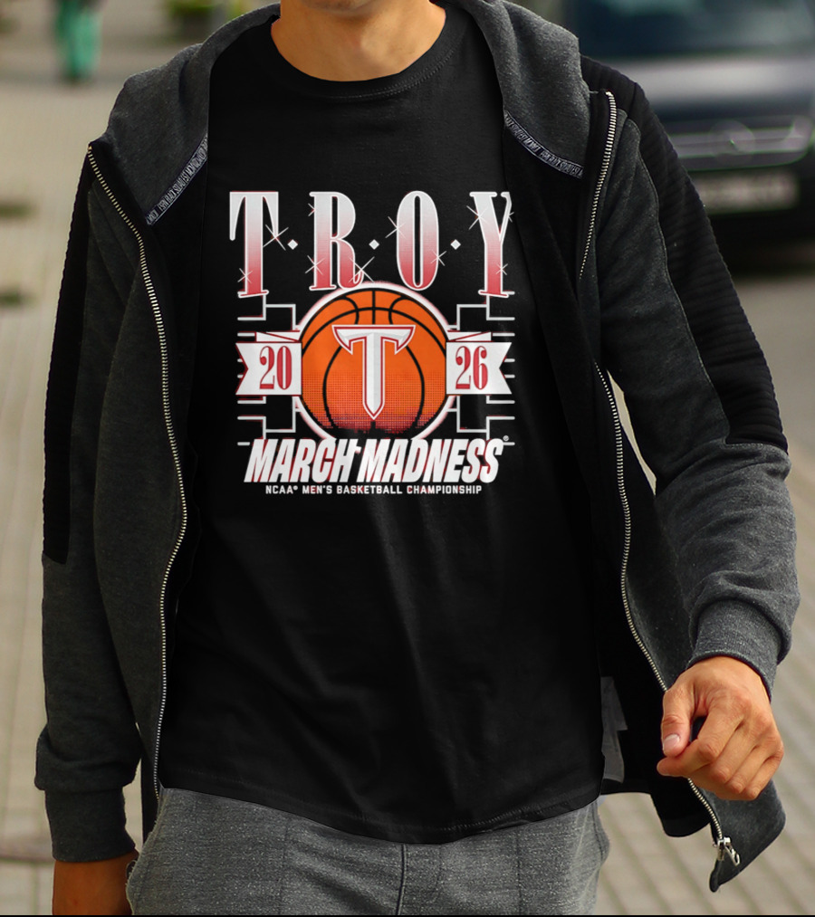 Troy Trojans 2026 March Madness NCAA Men's Basketball Championship T-Shirt