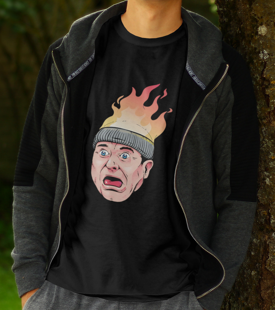 Home Alone Harry Head On Fire Meme T-Shirt